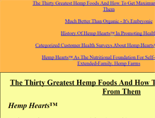 Tablet Screenshot of hemphearts.com